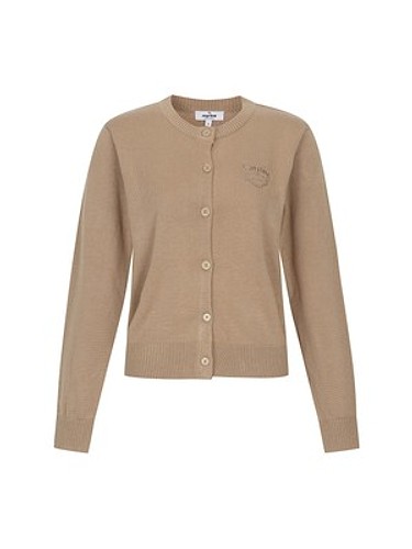 Classic Button Cardigan_D/BEIGE-a