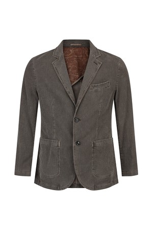 마이크로 조직 내추럴 가먼트다잉 자켓 브라운 (AM0FOZC35257)