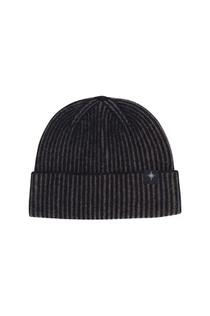 니트 투톤 멀티스트라이프 비니 네이비 (AMAFACP45149)