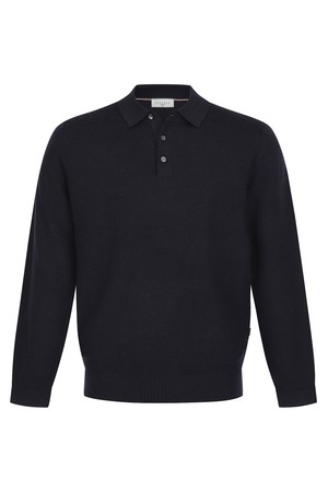 울100% 앞판 조직 티에리 니트 네이비 (AM0FTSY40249)