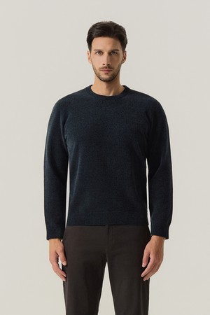 셔닐 라운드 니트 D/그린 (AMSFTSR40123)