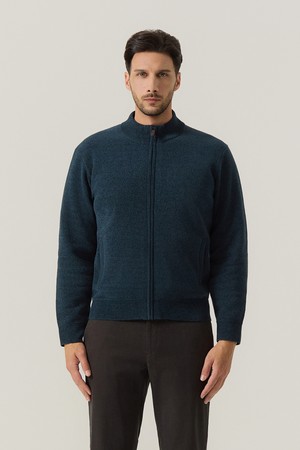 융본딩 셔닐 풀짚업 가디건 D/그린 (AMSFTSC40123)