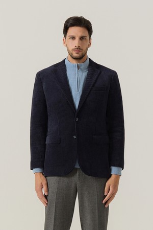 코듀로이 벨벳틴 컴포트 자켓 네이비 (AM0FOZC40549)