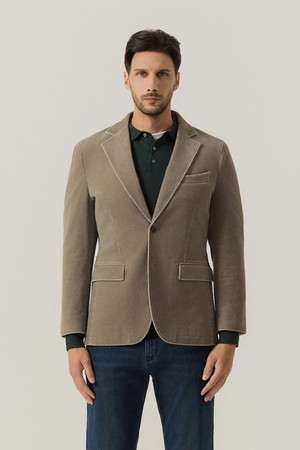 코듀로이 피그워싱 면스판 자켓 D/베이지 (AM0FOZC45154)