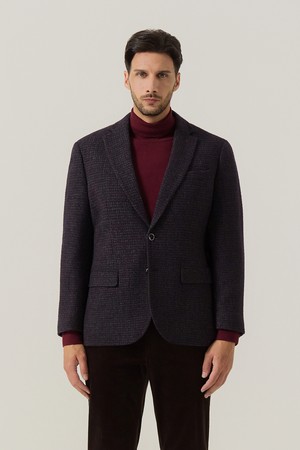 울 블렌드 클래식 인퀼팅 멀티자켓 D/와인 (AM0FOZC40381)