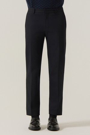 투톤 프린트 울라이크 슬랙스 팬츠 네이비 (AMSFBPS40149)