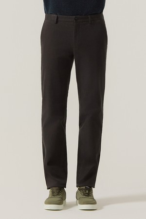 코튼 블렌드 기모 스트레치 치노 팬츠 차콜 (AM0FBPC45138)