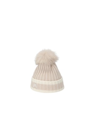 Cozy Pom Knit Beanie_BEIGE_BEIGE-a