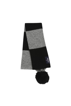 Pom Knit Muffler_M/GRAY_GREY-a