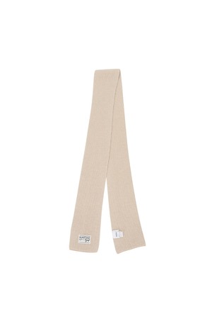 Essential Knit Muffler_BEIGE_BEIGE-a