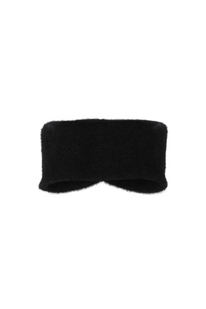 Symbol Knit Ear Warmer_BLACK_BLACK-a