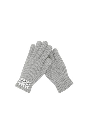 Essential Knit Gloves_M/GRAY_GREY-a