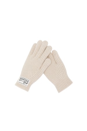 Essential Knit Gloves_BEIGE_BEIGE-a