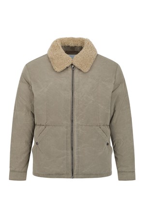 피그 왁스 워싱 다운 점퍼 D/베이지 (AM0FOJO45254)