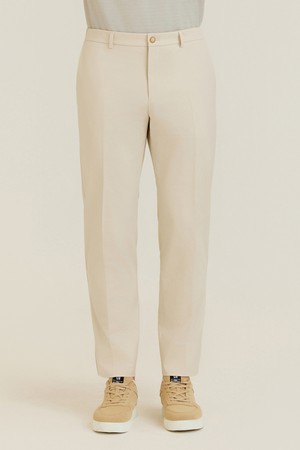 코튼 블랜드 스트레치 슬랙스 L/베이지 (AM0GBPS10151)