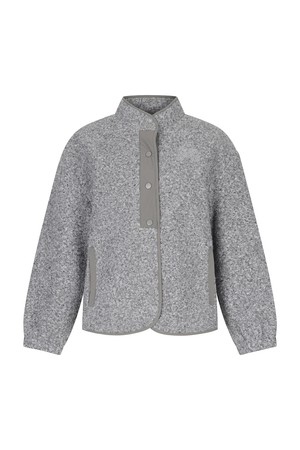 Fleece Button Jacket_M/GRAY