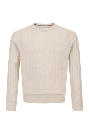 쉐브론 라운드 니트 L/베이지 (AM0GTSR10151)