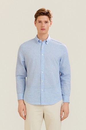 미니깅엄 체크셔츠 블루 (AM0GTWB10243)