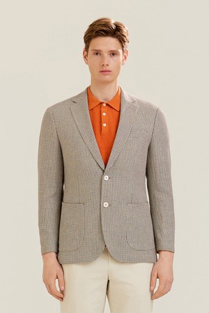 린넨블랜드 투톤 자켓 베이지 (AM0GOZC10253)