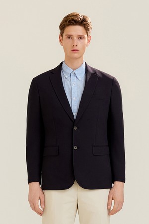 내추럴 스트레치 베이직 자켓 네이비 (AM0GOZC10149)