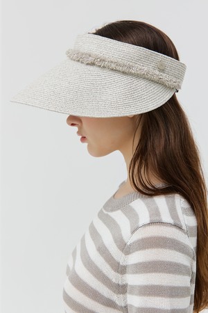 Wide Weaving Sun Visor_L/GRAY_GREY-a