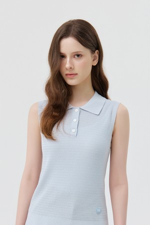 Saint Collar Sleeveless Knit_L/BLUE_BLUE-a