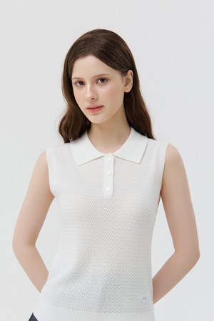 Saint Collar Sleeveless Knit_WHITE_WHITE-a
