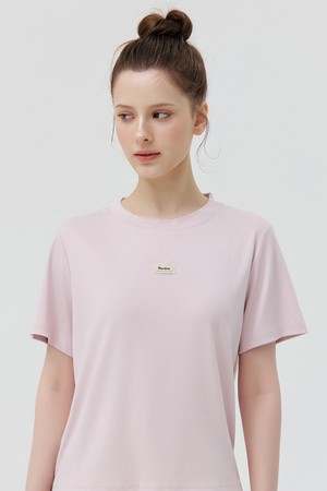 Blush Scallop Neck T-Shirt_L/PINK_PINK-a