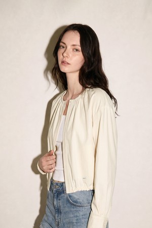 Lavier Frill Shirt Jacket_BEIGE