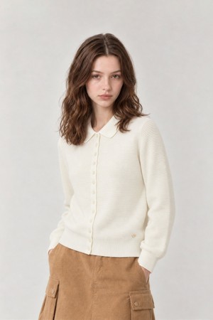 Amelie Collar Knit Cardigan_IVORY_IVORY-a
