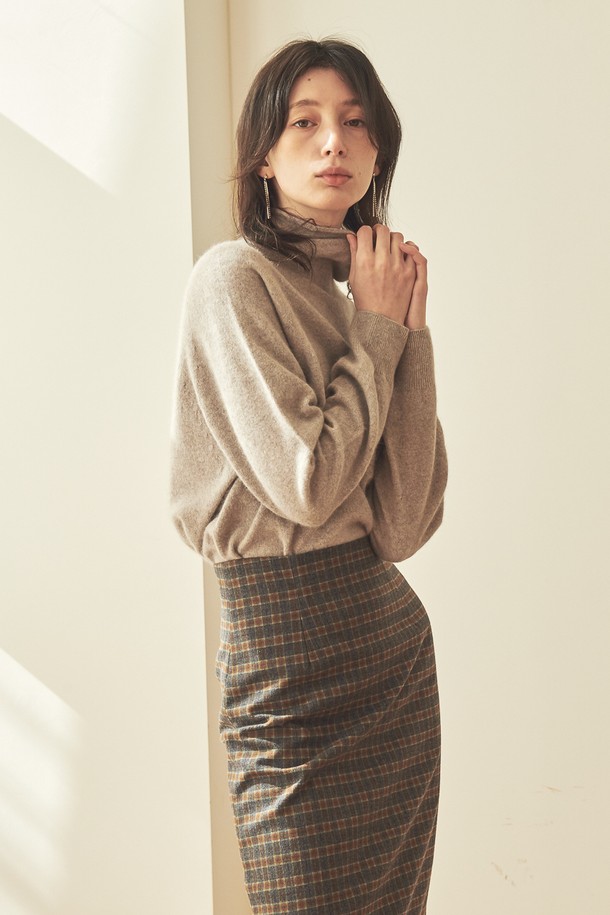 ACUD - 미디스커트 - SLIM PENCIL SKIRT_CH.GREY