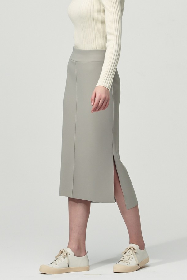 ACUD - 미디스커트 - [22SS] Comfort Mermaid Banding Skirt_Beige