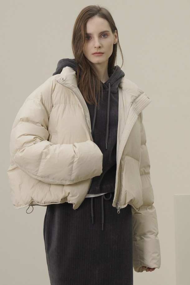 ACUD - 패딩 - [23FW] Puffer Down Jumper _L.Beige