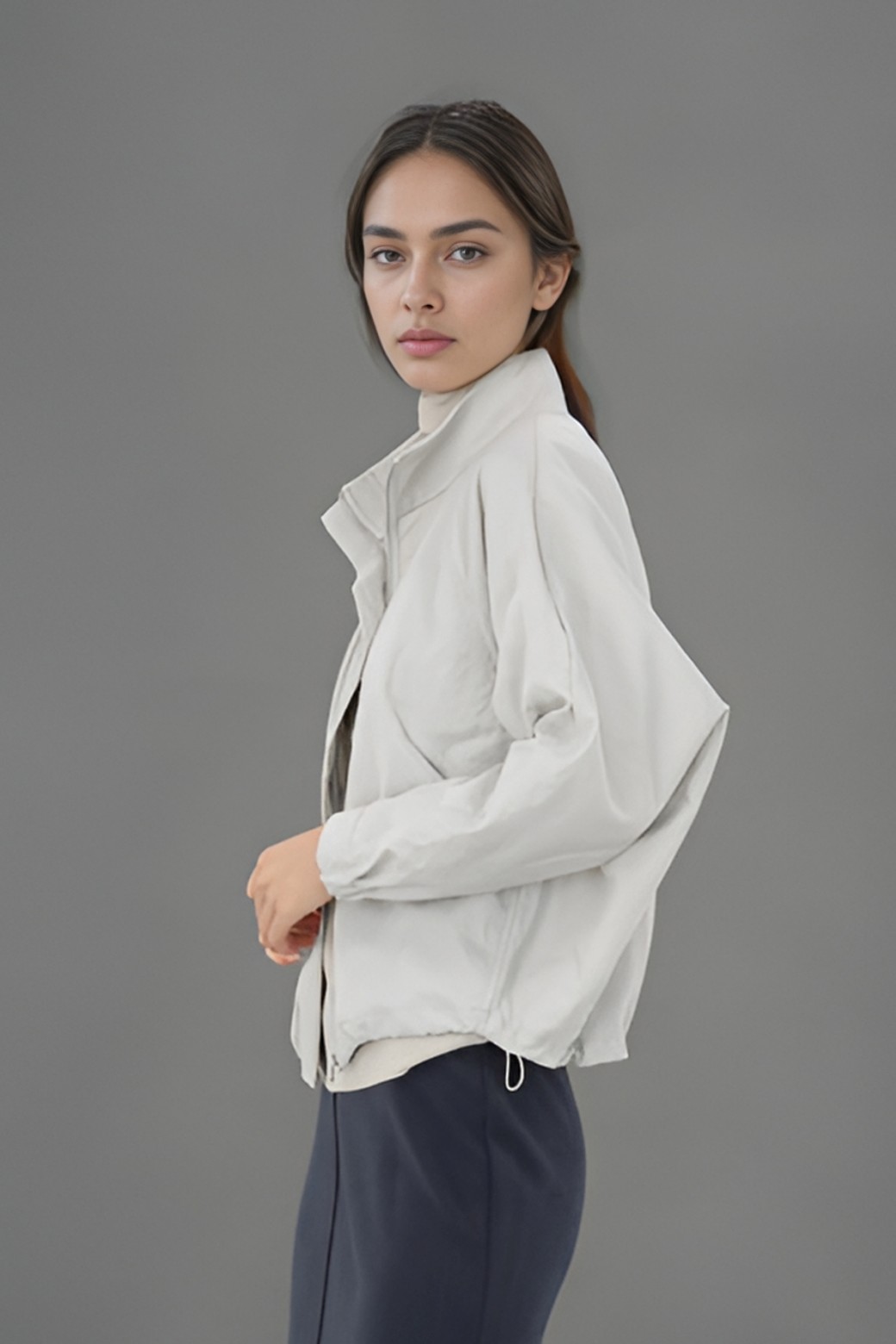 AFTERHOURS ♥ HIGH NECK CUT OUT ZIP-UP /追跡付 g_df41887e-4a5a-4a67-96d9-