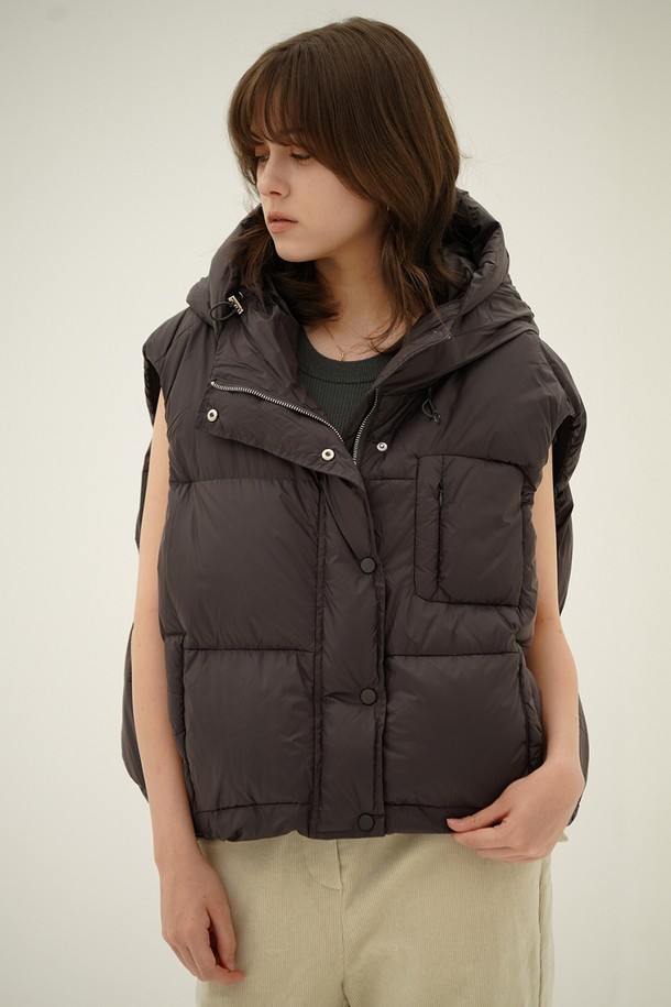 ACUD - 베스트 - [24FW] Puffer Down Vest _Grey