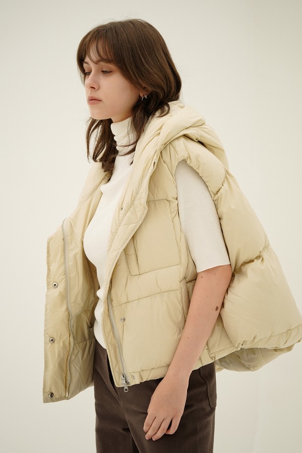 ACUD - 베스트 - [24FW] Puffer Down Vest _Ivory