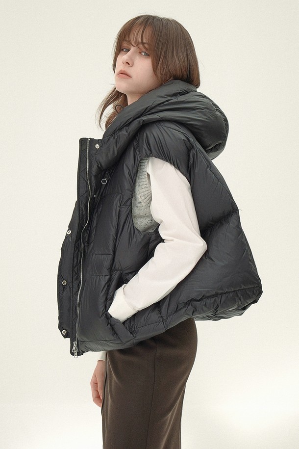 ACUD - 베스트 - [24FW] Puffer Down Vest _Black