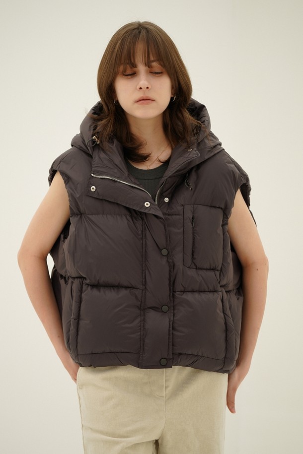 ACUD - 베스트 - [24FW] Puffer Down Vest _Grey