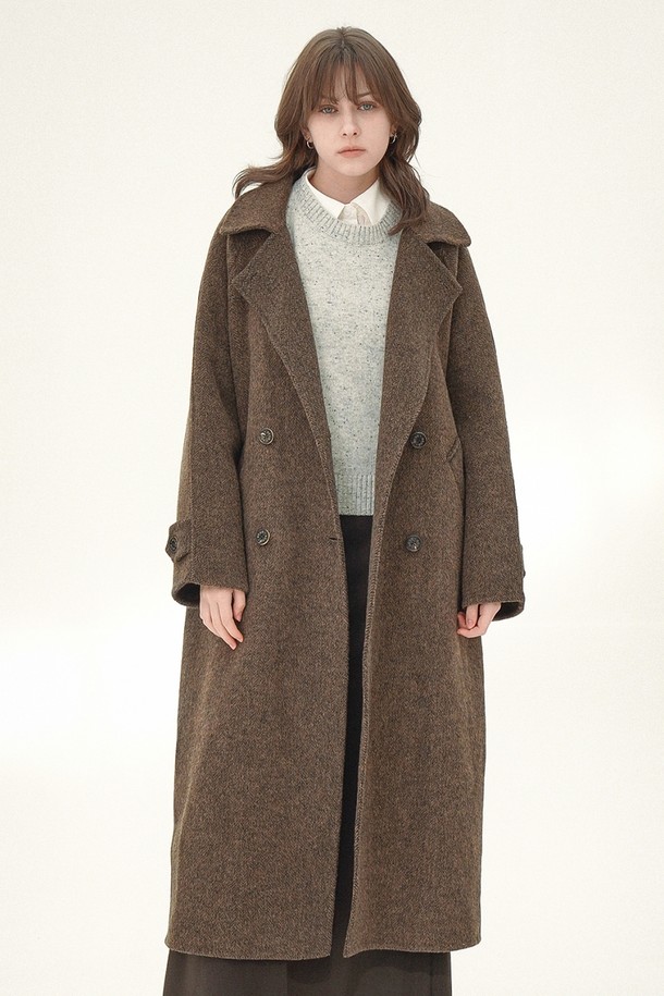 ACUD - 코트 - [24FW] Belted Double Long Coat _D.Beige