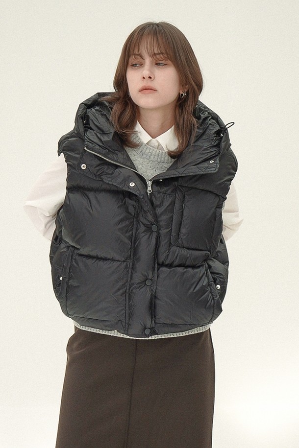 ACUD - 베스트 - [24FW] Puffer Down Vest _Black