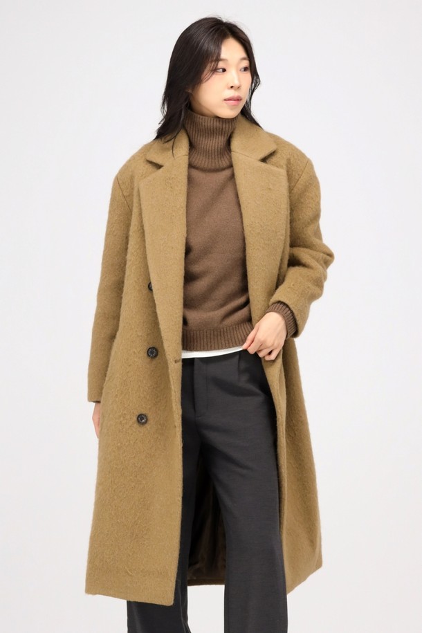 ACUD - 코트 - [24FW} Alpaca Fur Long Coat _Beige