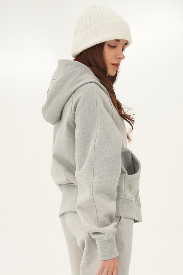 ACUD - 후드 집업 - [24FW] (기모) Hoodie Sweat Zip up _Grey