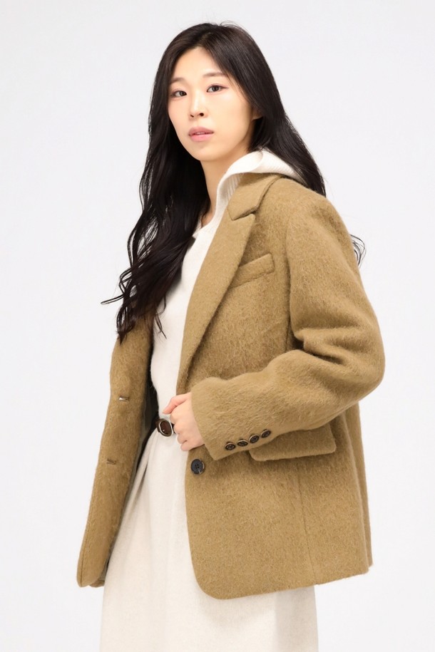 ACUD - 코트 - [24FW} Alpaca Fur Jacket Coat _Beige