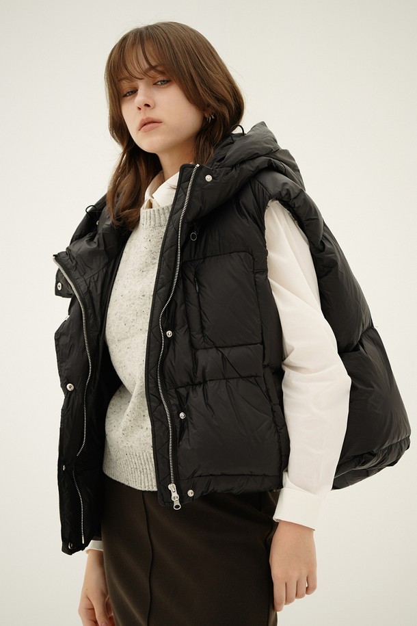 ACUD - 베스트 - [24FW] Puffer Down Vest _Black