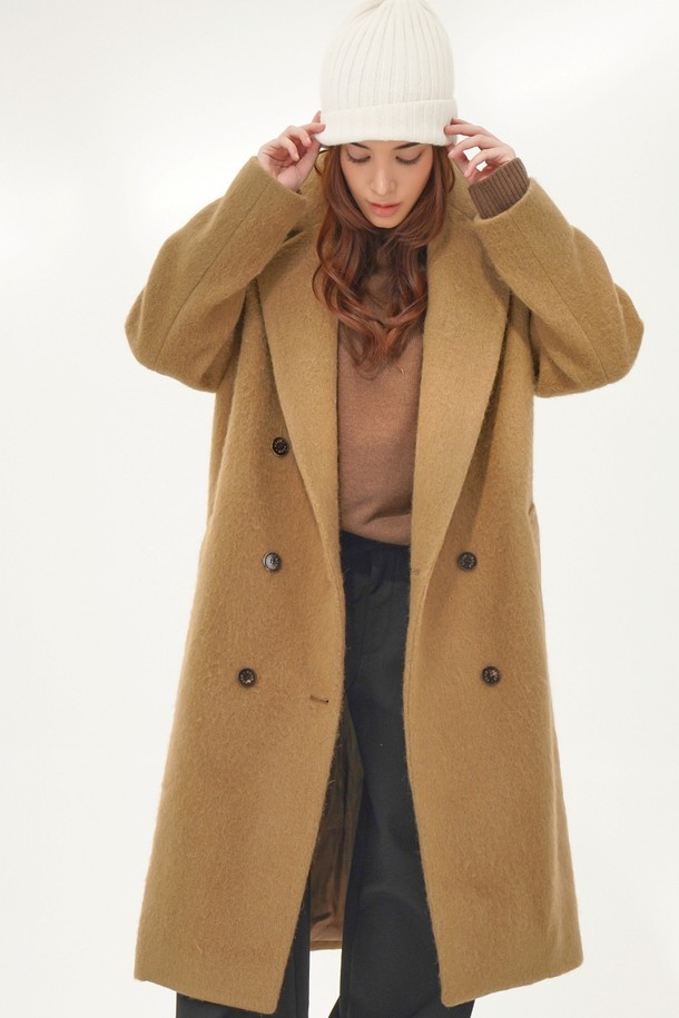 ACUD - 코트 - [24FW} Alpaca Fur Long Coat _Beige