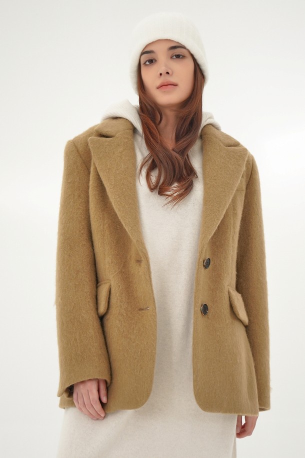 ACUD - 코트 - [24FW} Alpaca Fur Jacket Coat _Beige