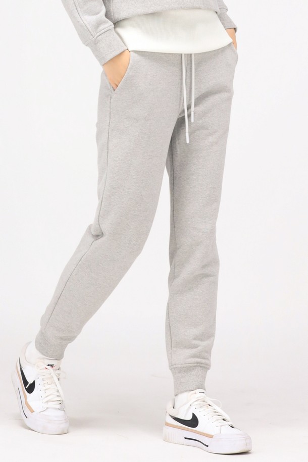 ACUD - 트레이닝 팬츠/조거 - [24FW] (기모) Slim Sweat Jogger Pants _Grey