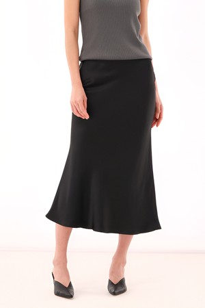 [24SS] Satin Flare Skirt _2 Color