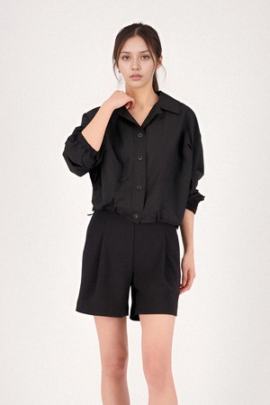 [25SS] Light String Shirt _Black