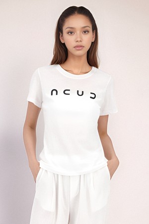 [25 summer] Half Sleeve Logo T-shirt _White